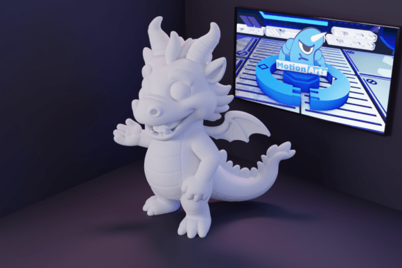 3D Cartoon Dragon – A Magical Addition to Your Creative Workflow