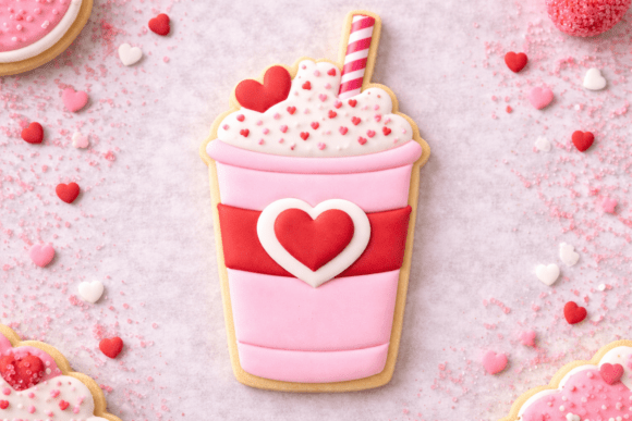 3D Valentine Latte Cookie Cutter