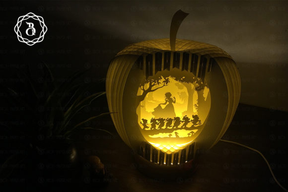 Apple Pop-up 3D: A Creative Paper Cut Template File for Unique 3D Art