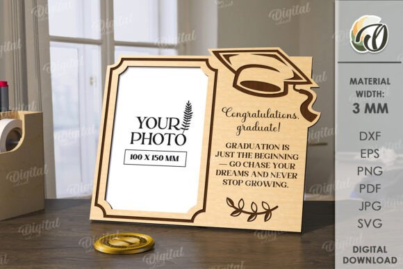 Crafting Lasting Memories with a 3D Graduation Picture Frame Laser Cut Design