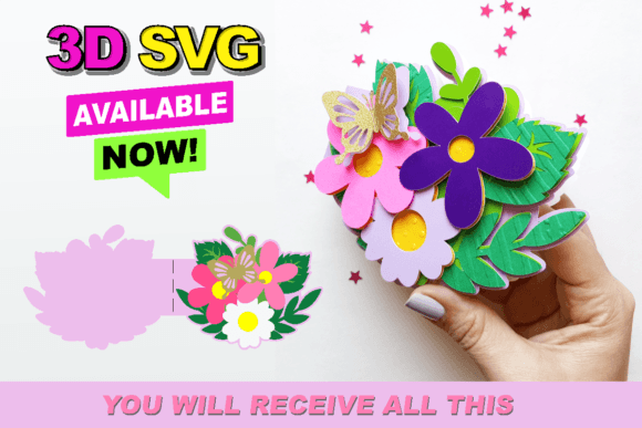 Elevating Handmade Greetings: The Strategic Value of the Flowers Card 3D SVG in Modern Design