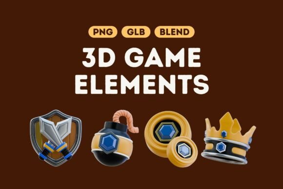 Epic 3D Game Elements Bundle Set 2