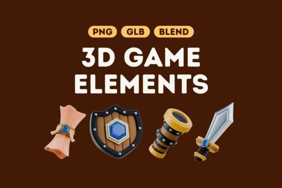 Epic 3D Game Elements Bundle Set 4