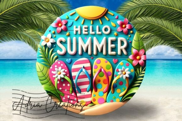 Evaluating the 3D Hello Summer Flip Flops Welcome Sign for Seasonal Projects