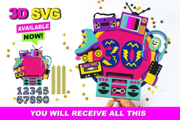 Unlocking Nostalgia: The Ultimate Guide to Creating Cute 90s Cake Topper 3D SVG Designs