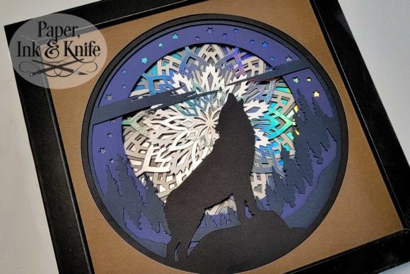 Wolf Moon Mandala 3D SVG Shadowbox: A Creative and Practical Craft for All
